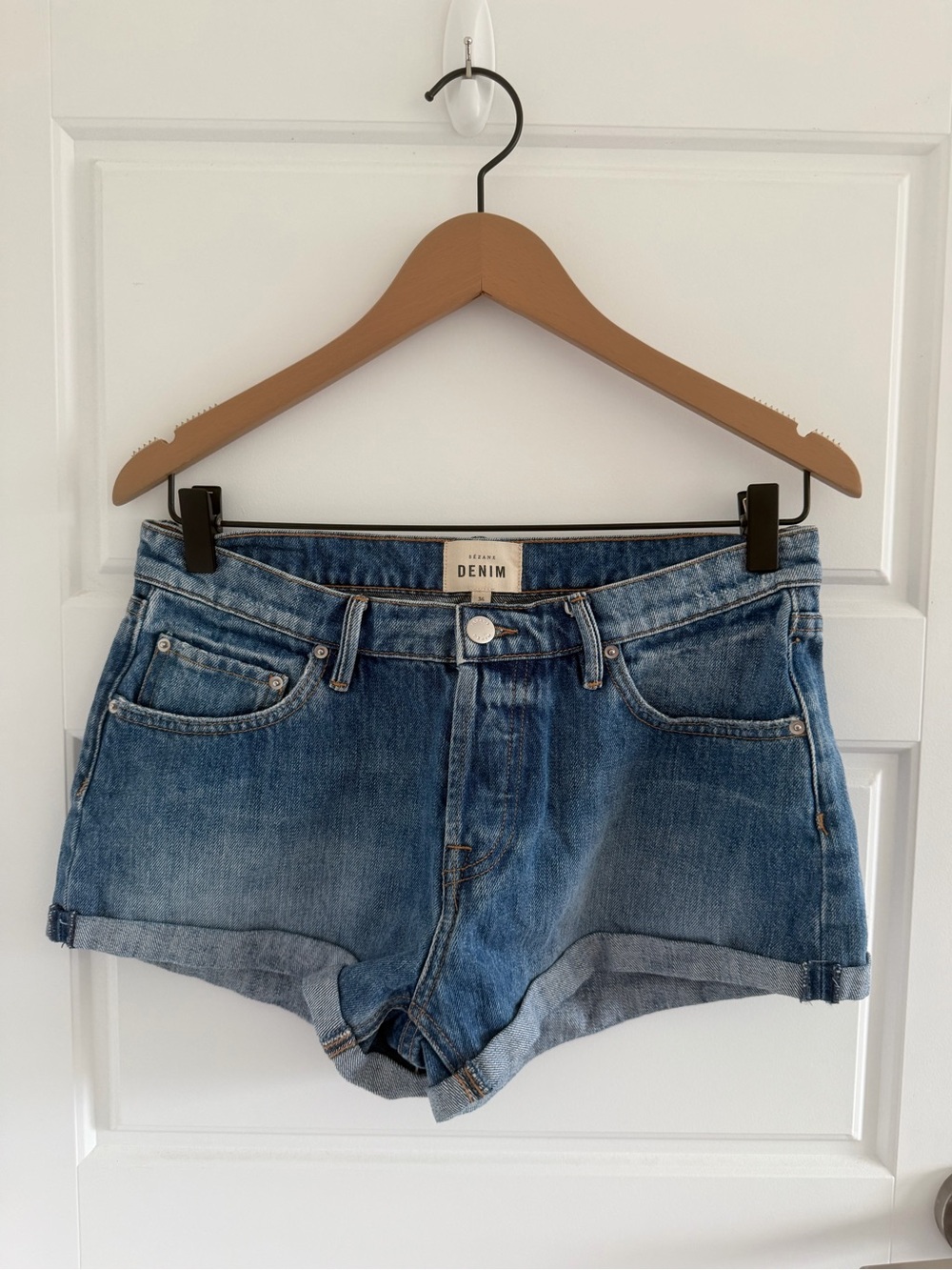 Sézane Denim Shorts